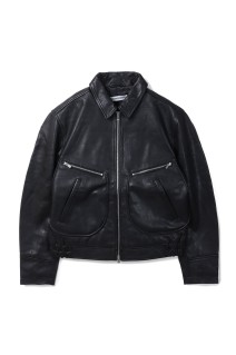 AERO LEATHER JACKET - BLACK (NM-0026-BL-1)