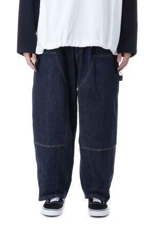 Double-Knee Balloon Painter Pants - INDIGO (26SS_12_1008SSBALOONPT01)