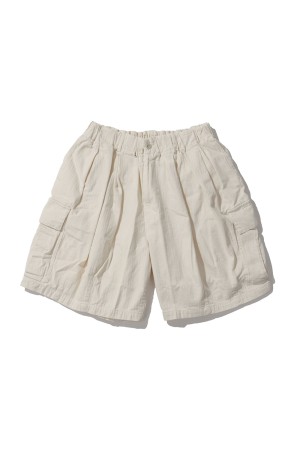 Herringbone 6-Pocket Shorts - OFF WHITE (26SS_23_1005SSPT04-2)