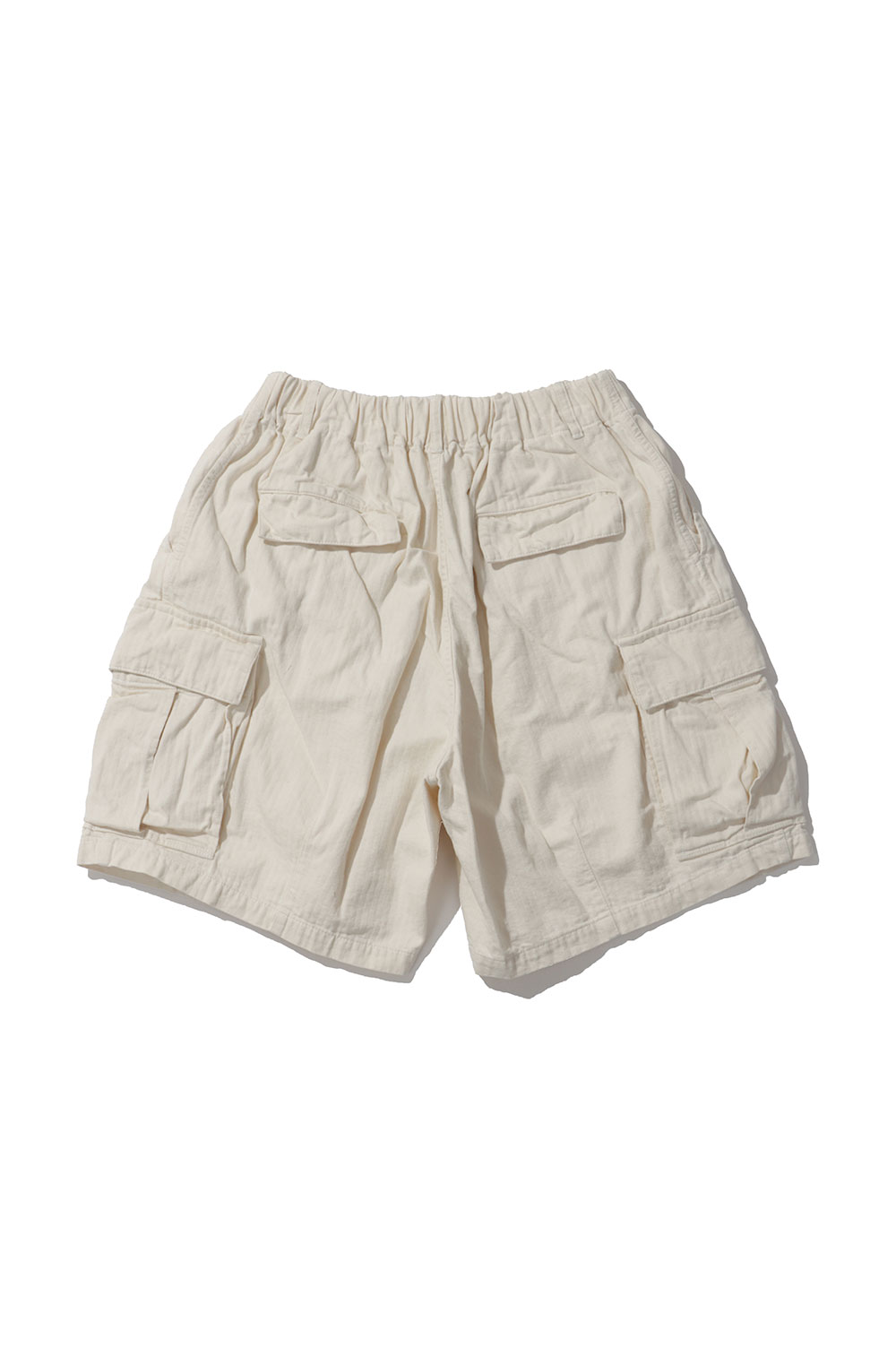 Herringbone 6-Pocket Shorts - OFF WHITE (26SS_23_1005SSPT04-2