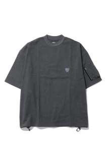 Arm Pocket Balloon T-Shirt - BLACK (26SS_40_1008SST01)