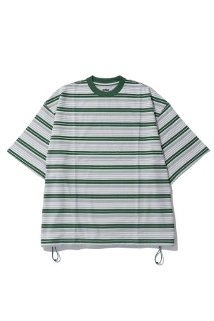 Border Balloon T-Shirt - WHITE x GREEN (26SS_48_1008SST01-B)