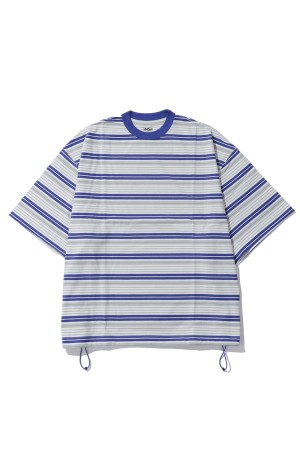 Border Balloon T-Shirt - WHITE x BLUE (26SS_48_1008SST01-B)