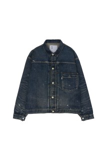 #001 T-BACK DENIM JACKET - INDIGO (2066SSJK-YY-0001)