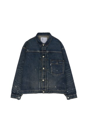 #001 T-BACK DENIM JACKET - INDIGO (2066SSJK-YY-0001)