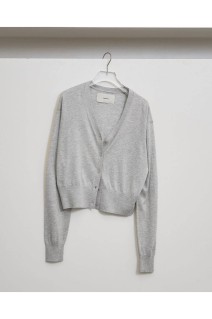 Silk Cotton Cardigan -LIGHT GRAY (12610521)