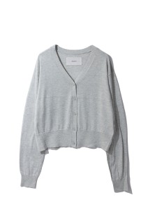 Silk Cotton Cardigan -LIGHT GRAY (12610521)