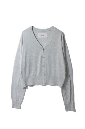 Silk Cotton Cardigan -LIGHT GRAY (12610521)