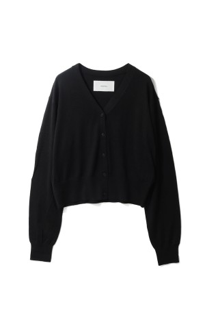 Silk Cotton Cardigan -BLACK (12610521)