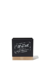 ペン立て / 彫加工（100）- BK/WHT