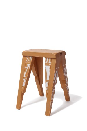 角スツール（小全塗）- MUT/WHT