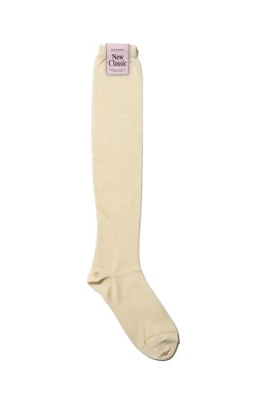 Sheer Rib High Socks - Grey