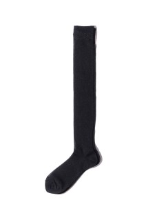 Sheer Rame Rib High Socks - Black