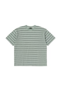 Jacquard Striped S/S Tee - Grey (SD26S-CT06)