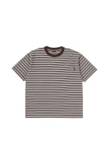 Striped S/S Tee - Brown / Charcoal (SD26S-CT07)