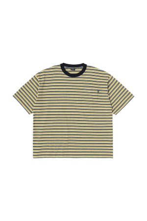Striped S/S Tee - Gold / Black (SD26S-CT07)
