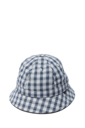 Classic Plaid Bell Hat - Navy (SD26S-CP06)
