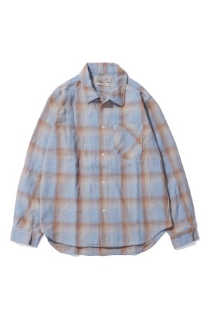 Vintage Check Shirt - BLUE (RN30389056)