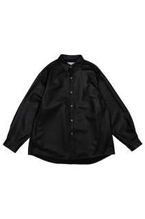 LEATHER SHIRTS JACKET - BLACK (261-60406)
