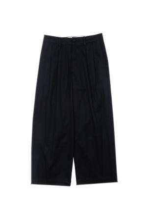 2TUCK WIDE CHINO TROUSERS - NAVY (253-60502)