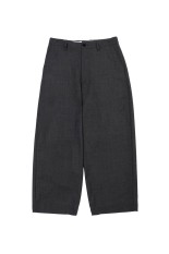 SUMMER WOOL WIDE TROUSERS - GRAY (261-60514)