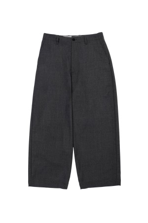 SUMMER WOOL WIDE TROUSERS - GRAY (261-60514)