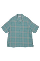OPEN COLLOR S/S SHIRTS - GREEN (261-60302)