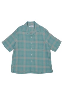OPEN COLLOR S/S SHIRTS - GREEN (261-60302)