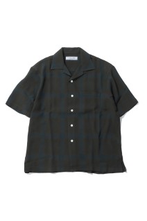 OPEN COLLOR S/S SHIRTS - BROWN (261-60302)