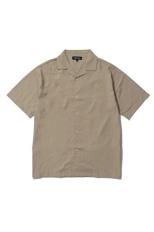 Open Collar Shirt - BEIGE (SHL26SS008)