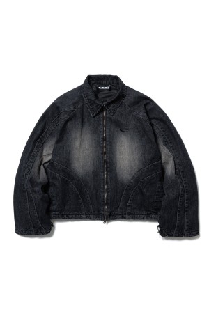 CPG ZIP DENIM JACKET - BLACK (26SS-CPG-06 / FS1926)