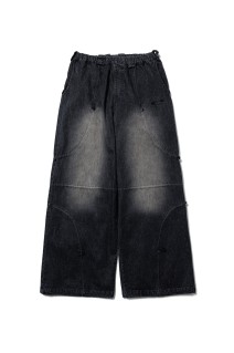 CPG CURVE CORD DENIM PANTS - BLACK (26SS-CPG-07 / FS2019)