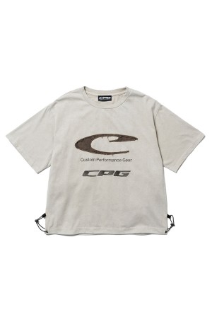 CPG FRT LOGO DYE TEE - GRAY (26SS-CPG-11 / FS2023)