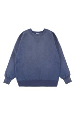 SD Freedom Sleeve Loop Knitting Sweat Vintage Wash - NAVY