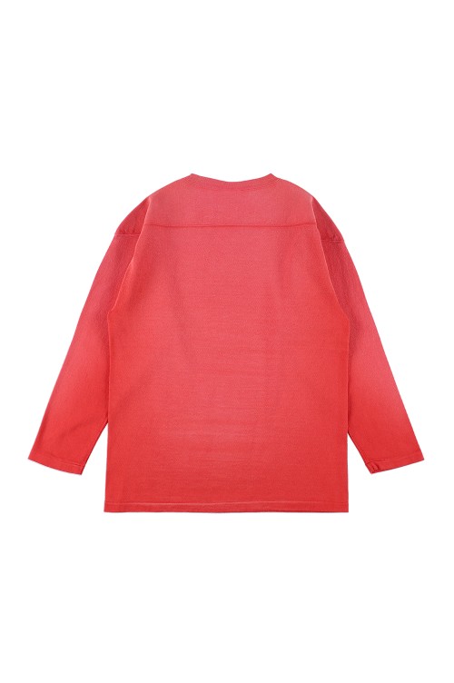 トップス SD Heavyweight Football Logo LS T VW SD Heavyweight Football Logo LS T Vintage Wash - RED | セレクト