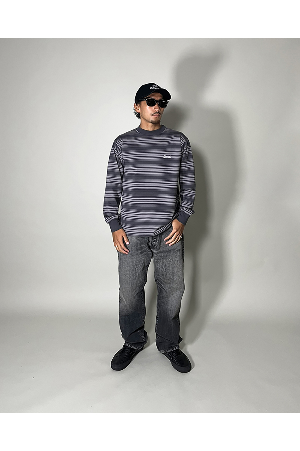 SD Heavyweight Border LS T - BLACK | セレクトショップ
