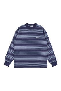 SD Heavyweight Border LS T - BLUE