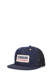 SD Box Logo Patch Denim Mesh Cap - INDIGO