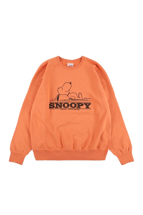 SNOOPY / SD Cozy Monday Crew Sweat - ORANGE (SWOCA250) | セレクト
