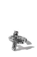 Ornament Cross Ring - Silver (RX-728-1)
