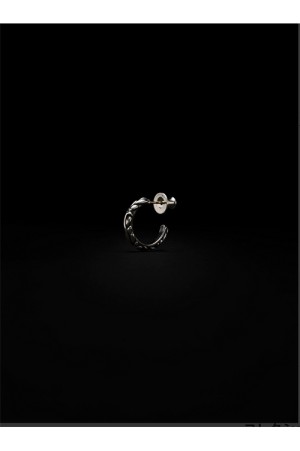 Ornament Small Earring - Silver (RX-809-1)