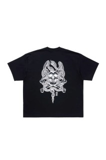 ASIC Oversized S/S Tee (Skull N' Snake) - Pure Black (ABCSS26CT04)