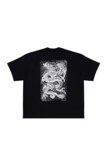 ASIC Oversized S/S Tee (Oriental Dragon) - Pure Black (ABCSS26CT05)