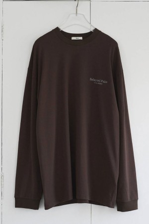 Logo Long T-Shirts - BROWN (62610623)