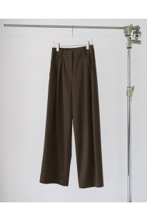 Doubletuck Wide Pants - BROWN (62610703)