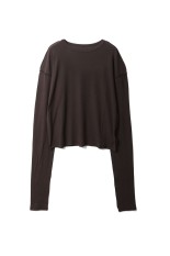 Sheer Long T-Shirts - BROWN (62610624)