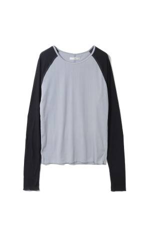 Sheer Raglan T-Shirts - ICE BLUE (62610622)