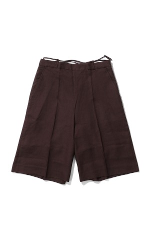 Linen Half Pants - BROWN (62610705)