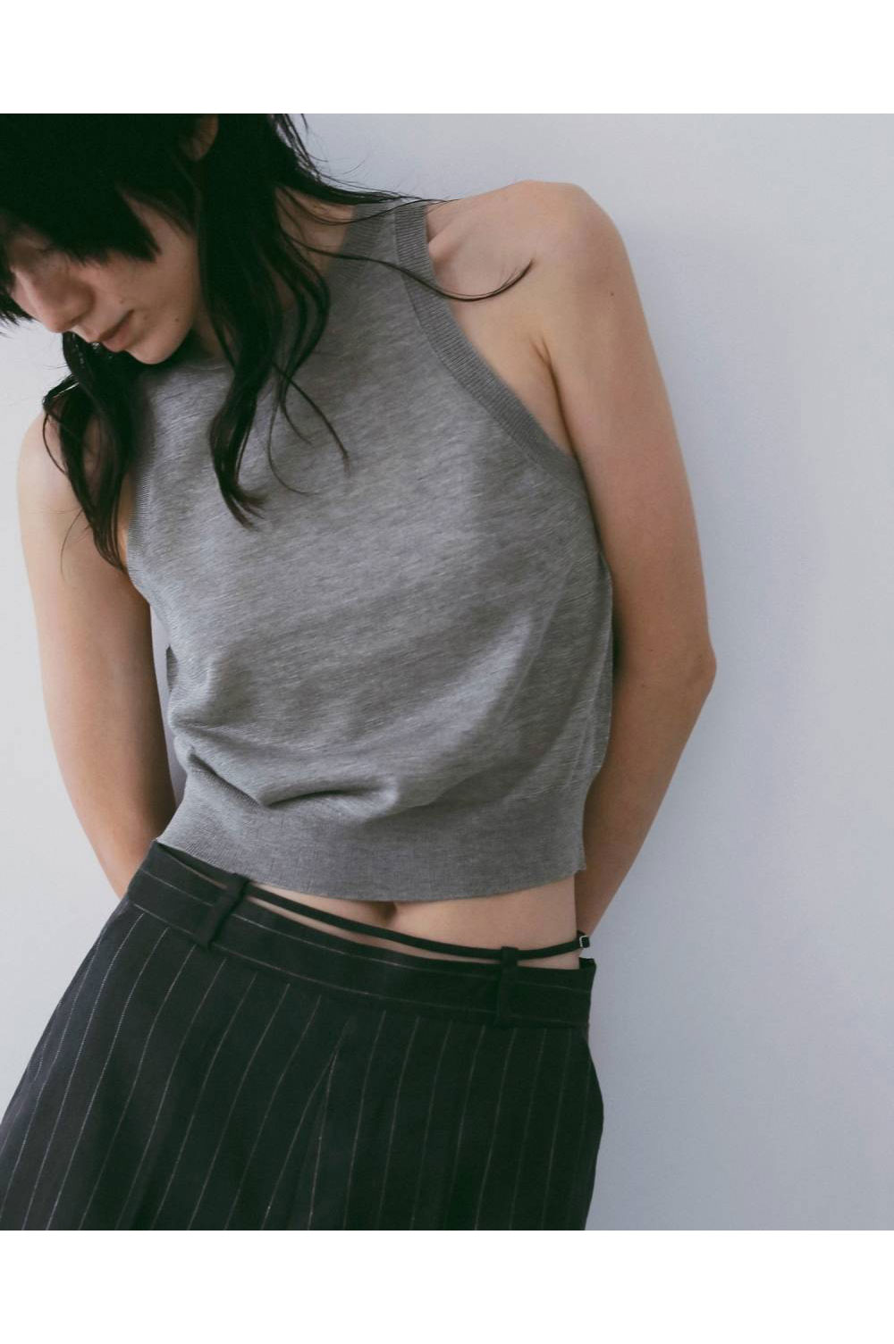 Highgauge Sheer Tanktop - GRAY BEIGE (62610509) | セレクトショップ