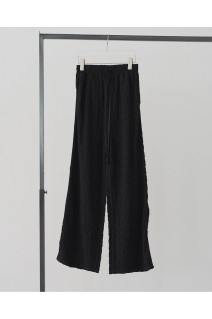 Shirring Easy Pants - BLACK (62610710)